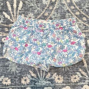 Vineyard Vines Floral Flamingo Print Elastic Waist Shorts